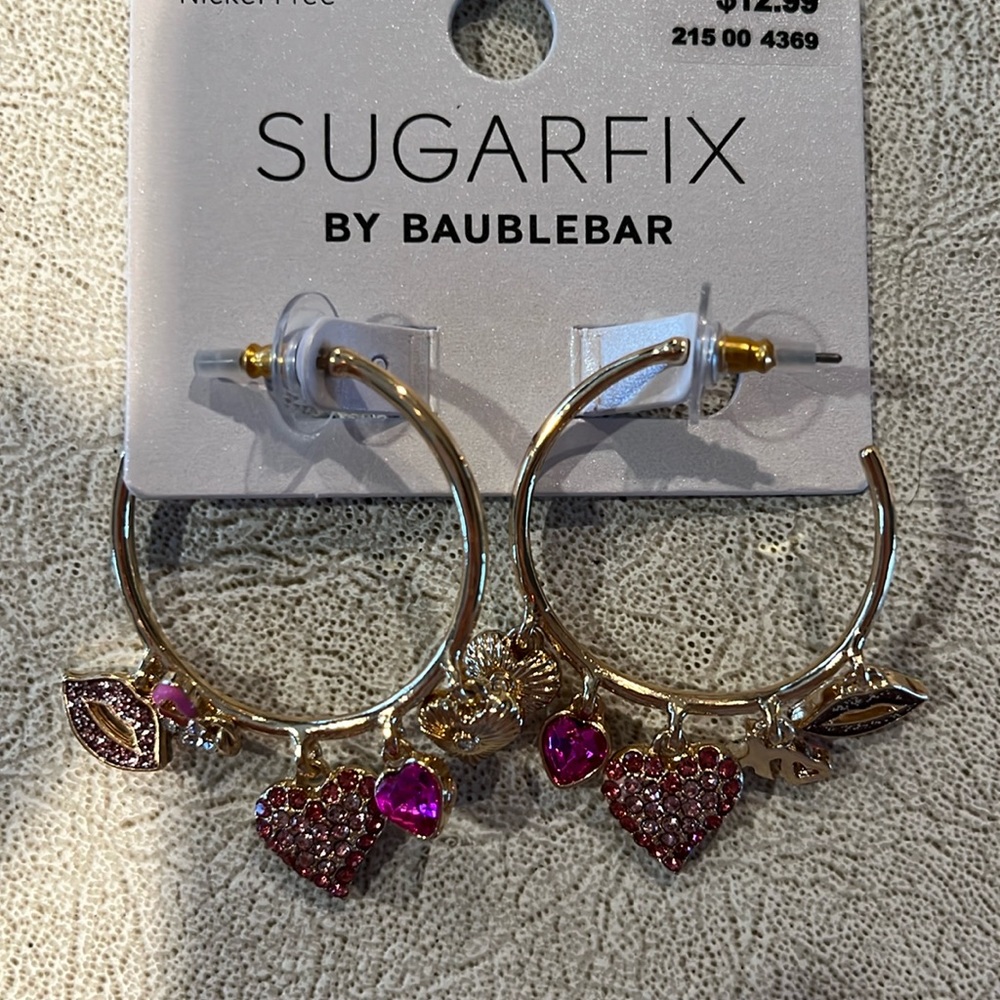 Sugarfix by baublebar heart hoops